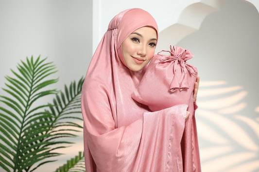 Satin Muslim queen (Gold pink)