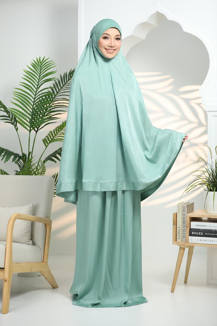 Satin Muslim queen (Green)